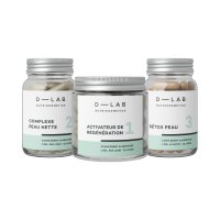 D-LAB Kúra proti nedokonalostem pleti Clean Skin+Detox+Regeneration 3x56 kapslí