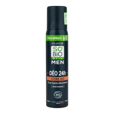 SO’BiO étic Men 24h Přírodní deodorant ECO sprej 24h Cedr BIO 100 ml
