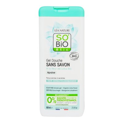SO’BiO étic Sprchový gel bez mýdla s lotosovým květem BIO 650 ml