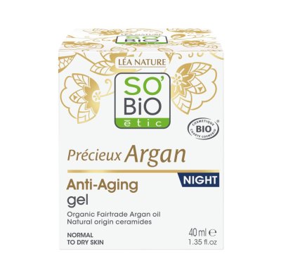 SO’BiO étic Anti-age Précieux Argan Noční pleťový gel BIO 50 ml