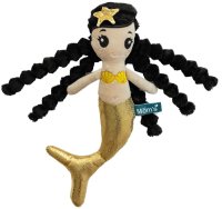 TULIMI Měkká hadrová panenka Bella s šustícími prvky, zlatá