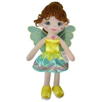 TULIMI Hadrová panenka Florentýna, 45 cm - zelená