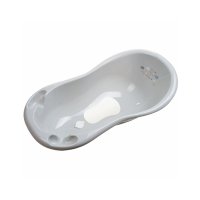 Maltex Vanička Zebra 100 cm se špuntem a protiskluzovou podložkou - grey