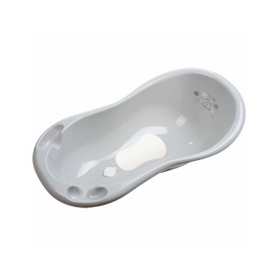 Maltex Vanička Zebra 100 cm se špuntem a protiskluzovou podložkou - grey