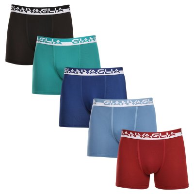 Gianvaglia 5PACK pánské boxerky vícebarevné (GVG-5011) XXL