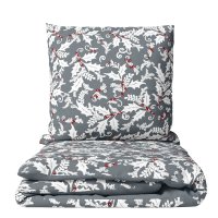 HOME ELEMENTS Povlečení mikroflanel Šedá cesmína