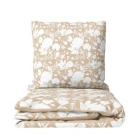 HOME ELEMENTS Povlečení mikroflanel Béžové růže