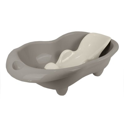 Dolu Dětská vanička Hippo s lehátkem, šedá, 26x84,5x50,5 cm