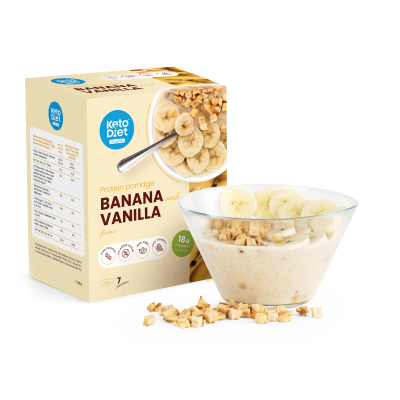 KetoDiet Proteinová kaše - banán & příchuť vanilka (7 porcí)