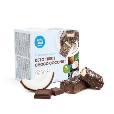 KetoDiet Keto Tribit Choco Coconut - křupavé sušenky (7 porcí)