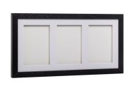 Tiny Memories Sada na otisky nožiček či ručiček, trojrámek - dárková sada pro miminko - černá