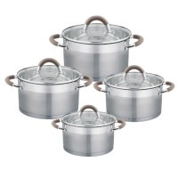 Haus Roland Sada nerezového nádobí 8 ks, s šedými úchyty