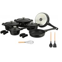 Royalty Sada nádobí 17 ks, černá