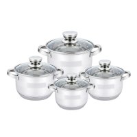 Haus Roland Sada nerezového nádobí 8 ks, kombinace lesku a matu