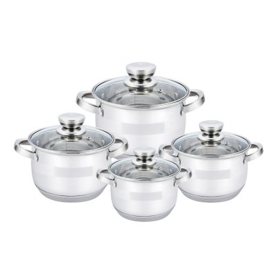 Haus Roland Sada nerezového nádobí 8 ks, kombinace lesku a matu