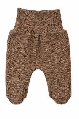 Baby Nellys Pletené kojenecké polodupačky Hand Made, Baby Nellys, hnědé, vel. 68