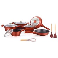 Royalty Sada nádobí 13 ks, barva burgundy