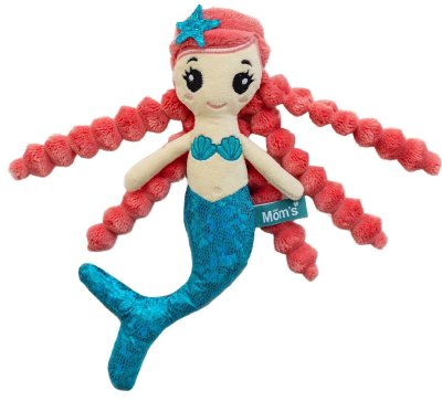 Hencz Toys Měkká hadrová panenka Emma s šustícími prvky, modrá