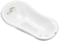 Maltex Dětská vanička Zebra s výpustem a protiskluzovou podložkou, 100 cm - bílá