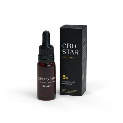 CBD STAR CBG Recovery olej 5 % Full Spectrum CBG, 10 ml