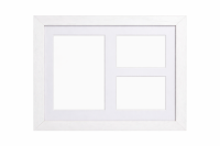 Tiny Memories Sada na otisk miminka v dřevěném rámečku, trojrámek - dárková sada  - bílý