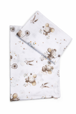 Baby Nellys Povlečení do postýlky, 2D sada -  Malá myška