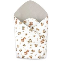 Miminu Novorozenecká zavinovačka, bavlna, Kačenky - bílá, béžová