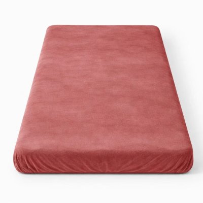 HOME ELEMENTS Prostěradlo mikroflanel červené 90 x 200 cm
