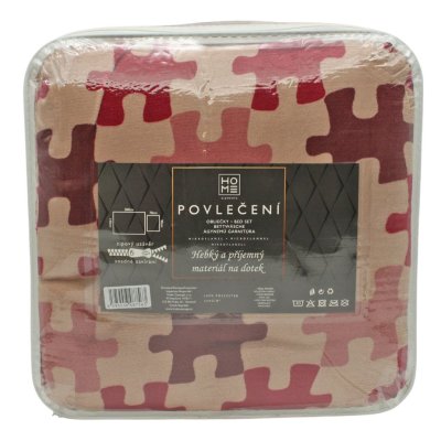 HOME ELEMENTS Povlečení mikroflanel PUZZLE