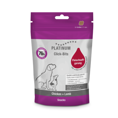 Platinum Click-Bits Chicken + Lamb - Kuře + Jehně kousíčky 150g