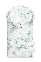 SENSILLO Zavinovačka pro miminko s volánkem 75x75cm, Lesní zvířátka