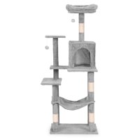 PETSI Velké škrabadlo pro kočku 146 cm - šedé