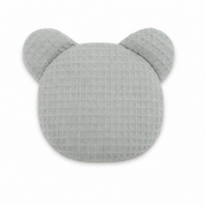 BocioLand Nahřívací polštářek TEDDY s třešňovými pecičkami a levandulí - šedý