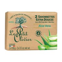 Le Petit Olivier Extra jemné mýdlo Aloe Vera 2x100 g