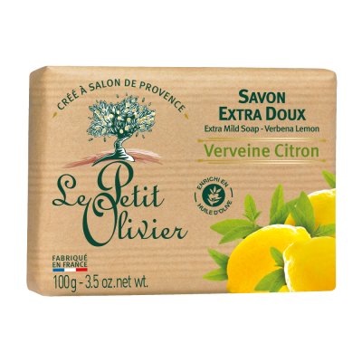 Le Petit Olivier Extra jemné mýdlo Verbena a citrón 100 g