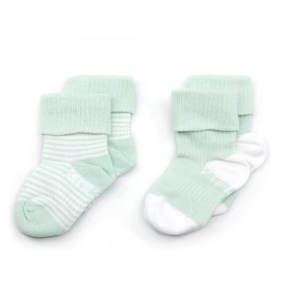KipKep dětské ponožky Stay-on-Socks 6-12m 2páry Mint Stripes
