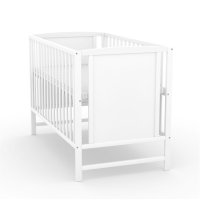 NELLYS Postýlka pro miminko Sofie 120x60cm se spouštěcím bokem - bílá