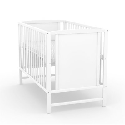 NELLYS Postýlka pro miminko Sofie 120x60cm se spouštěcím bokem - bílá