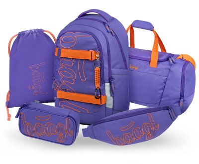 Baagl Školní set Skate Max Orange II