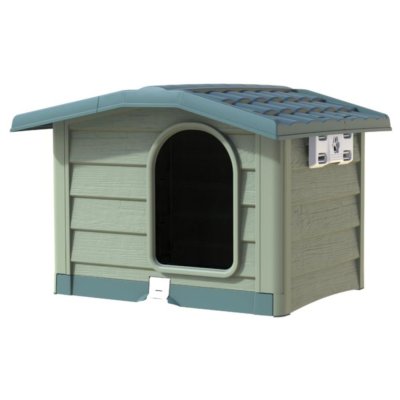 BAMA Bouda pro psy M, zelená, střední