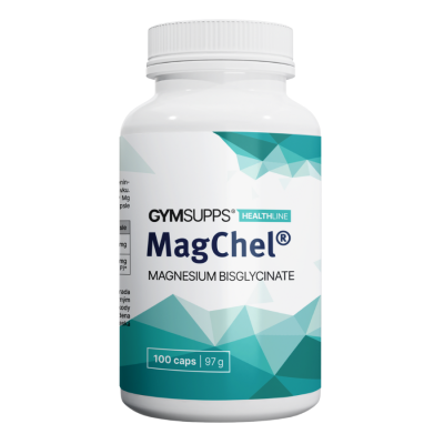 Gymsupps MagChel Magnesium Bisglycinate, Velikost balení: 100 Kapslí