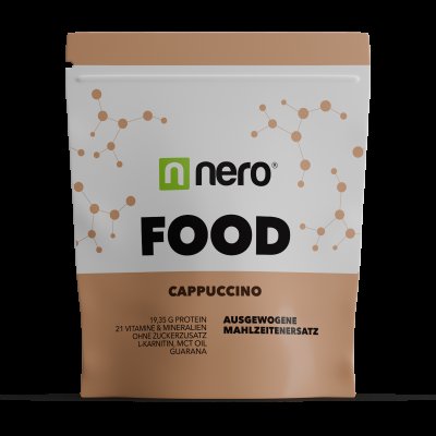 NERO Zdravé dietní jídlo Nero FOOD Cappuccino, 1kg, 33 porcí