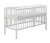 KLUPŚ Dřevěná postýlka pro miminko, 120x60 - bílá
