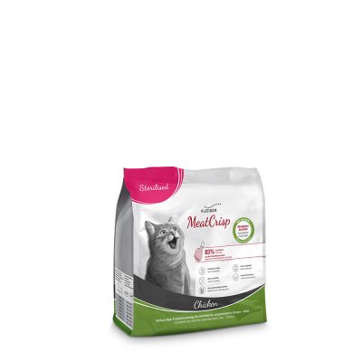 Platinum MeatCrisp Sterilised Chicken - Kuře pro kastrované kočky 400 g