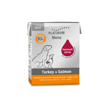 Platinum Menu Turkey + Salmon - Krocan + Losos 185 g