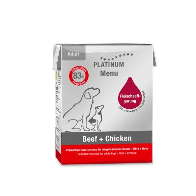 Platinum Menu Beef + Chicken - Hovězí + Kuře 185 g