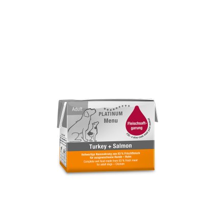 Platinum Menu Turkey + Salmon - Krocan + Losos 90 g