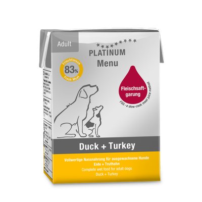 Platinum Menu Duck + Turkey - Kachna + Krocan 375 g
