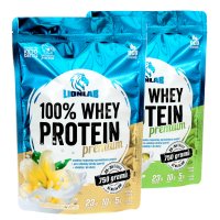 Lionlab 100 % Whey Protein 750 g AKCE 1+1 pistácie + vanilka