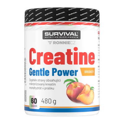 Survival Creatine Monohydrate Gentle Power 480 g broskev
